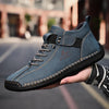 Durable leather boots with patina-developing premium material