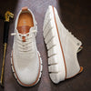 Black fly-weave mesh athletic shoes with slip-resistant sole and above-ankle support
