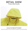 Men's waterproof hiking and urban windbreaker jacket, lightweight, oversized fit, perfect for outdoor adventures and city com