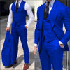 Back view of the tailored suit highlighting the sleek silhouette and custom-like fit.