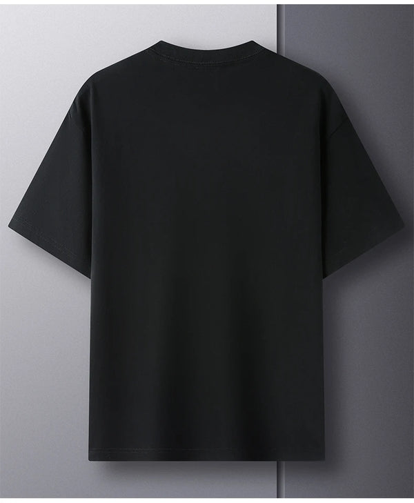 Men's pure cotton solid t-shirt for casual style