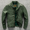 Men's winter coat made from durable sheepskin leather with a stylish look.