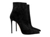 Elegant stiletto boots with a striking silhouette.