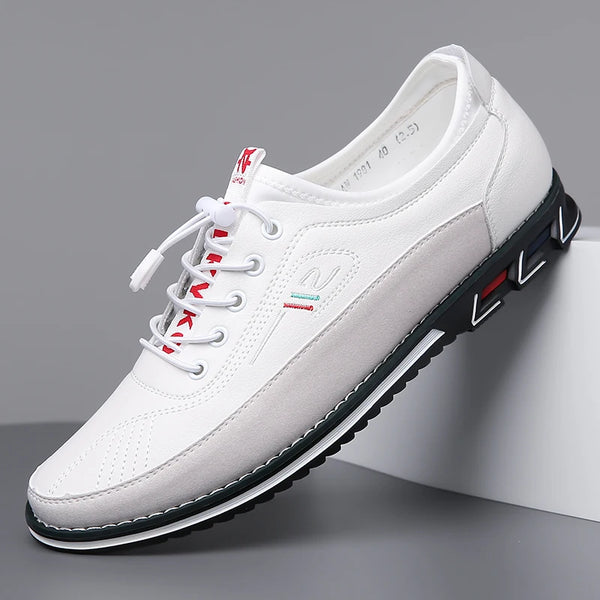 Professional slip-on board shoes with patchwork design and superior traction for all-day wear