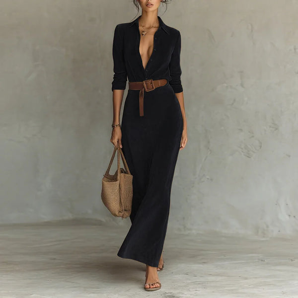 Close-up of the dress's stitching and craftsmanship, emphasizing quality and attention to detail.