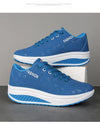 White athletic platform sneakers with customizable lace closure