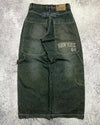 Comfortable jeans with striking embroidery, perfect for all occasions.