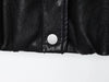 Chic faux leather bomber jacket for women, perfect for autumn fashion and versatile layering with stylish turtleneck collar.