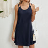Sleeveless fishnet dress for effortless resort style