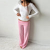 Versatile striped loungewear pants with adjustable elastic waist