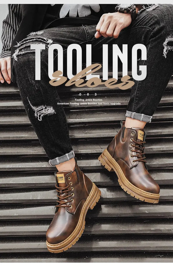 Top view of Urban Trailblazer Boots emphasizing the snug fit and robust materials.