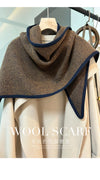 Soft and warm triangle scarf, a must-have luxury accessory for women.