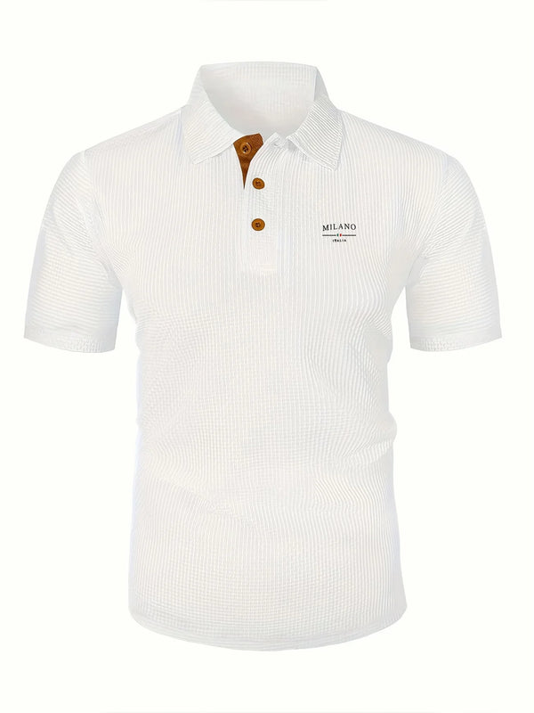 Versatile men's polo shirt with superior comfort fabric