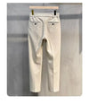 Men's versatile straight-leg trousers in premium woolen fabric