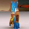 Effortless Elegance V-Neck Chiffon Maxi Dress