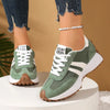 Women's casual sneakers with patchwork design and all-day comfort