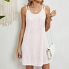 Breezy open weave dress for seaside vacations