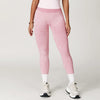 Black seamless yoga leggings with scrunch bum detail for style.