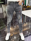 Model posing in Midnight Rider Jeans, showcasing the versatile styling options.
