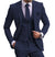 Close-up of the blazer's buttons in the elegant lilac men's suit.