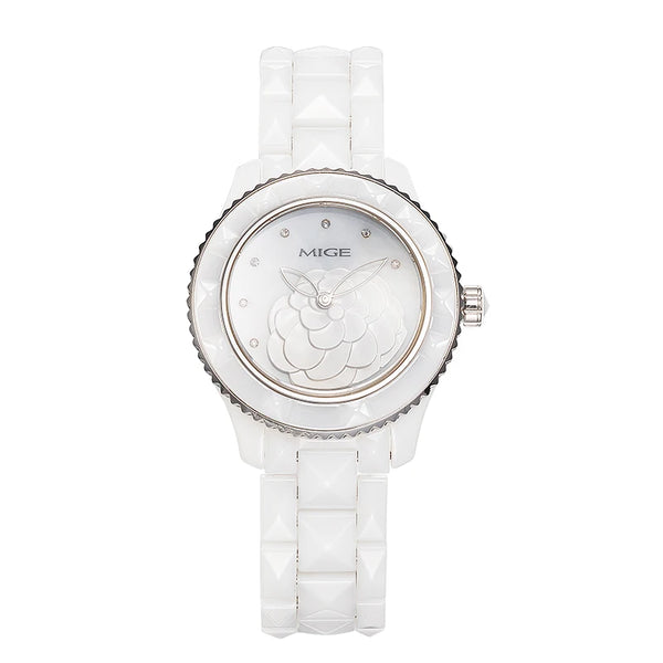 Sophisticated fashion timepiece blending contemporary style with classic elegance.