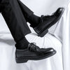 Comfortable slip-on shoes for men's formal wear.