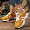 Women's fashion sneakers featuring colorful patchwork and rubber sole