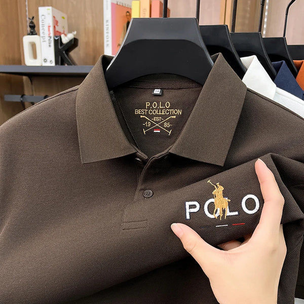 Cotton polo shirt featuring timeless pony embroidery detail and versatile styling