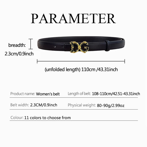 Chic women's PU belt for jeans, stylish accessory for casual and semi-formal wear, crafted from durable high-quality material