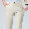 Effortless Elegance Elastic Straight Suit Pants