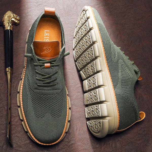 Slip-resistant athletic shoes with lightweight EVA sole and mesh upper