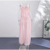Breathable polyester formal wear with romantic lace accents for weddings