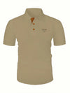 Comfortable polyester polo shirt for men with modern fit
