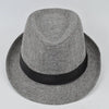 Timeless fedora in a neutral color, great for any outfit.