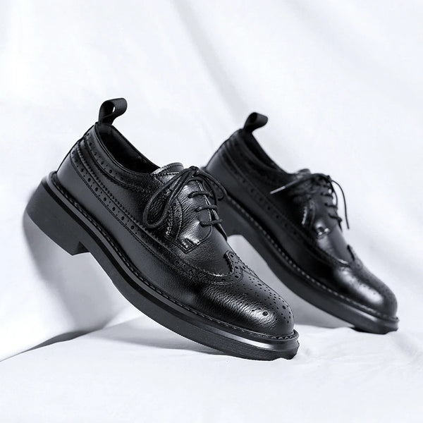 Classic Men's Patent Leather Oxford Dress Shoes