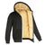 Full-zip feature of FrostGuard Luxe Hoodie, allowing for easy wear and quick temperature adjustments.