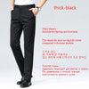 Comfortable polyester-elastane pants with elastic waist and straight fit