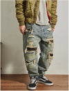 Rebel Spirit Distressed Jeans with a vintage look, perfect for the free-spirited man.