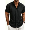 Lightweight casual shirt for men with turn-down collar and quick-dry properties