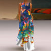 Effortless Elegance V-Neck Chiffon Maxi Dress