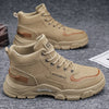 Winter Vanguard boots with a focus on their handcrafted quality.