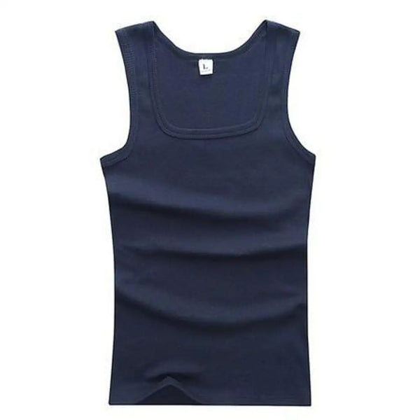 Cotton fitness tank with moisture-wicking properties for cool, dry workout performance