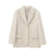 Creamy white mohair blazer styled for versatile wear from business to casual occasions