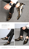 Men's dress shoes with a unique floral design for standout style.