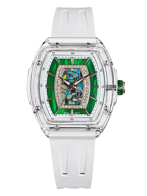 Sapphire crystal watch designed for durability and style, suitable for all occasions.