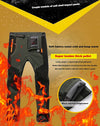 Ergonomic fleece-lined hiking pants with waterproof and windproof design