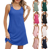 White fishnet beach dress with modest knee-length hem