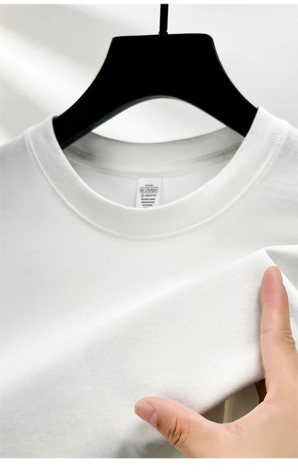 Comfortable breathable cotton t-shirt in clean solid shade