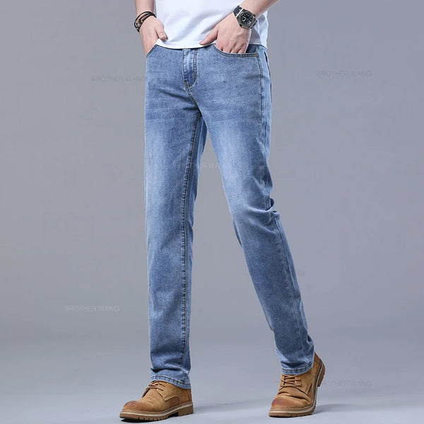 Comfortable slim stretch jeans for everyday wear