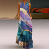Effortless Elegance V-Neck Chiffon Maxi Dress